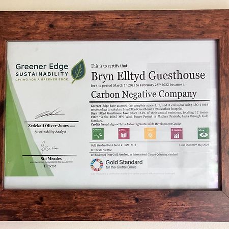 Bryn Elltyd Eco House Pension Blaenau Ffestiniog Buitenkant foto